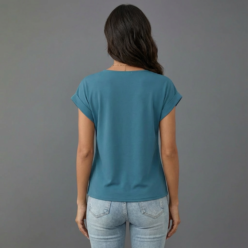 Karen | Women’s V-Neck Twist Front Top